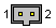 2 pin male  connector with key